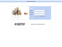 Tablet Screenshot of paychex.exactor.com